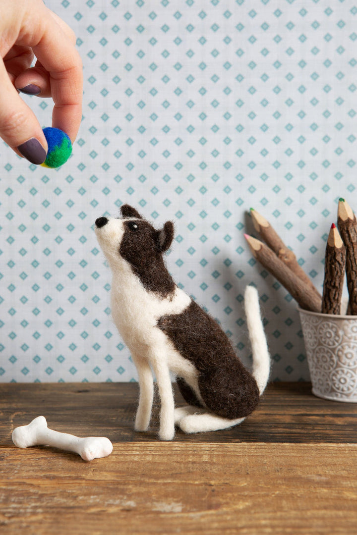 Border Collie Needle Felting Kit by Hawthorn Handmade.