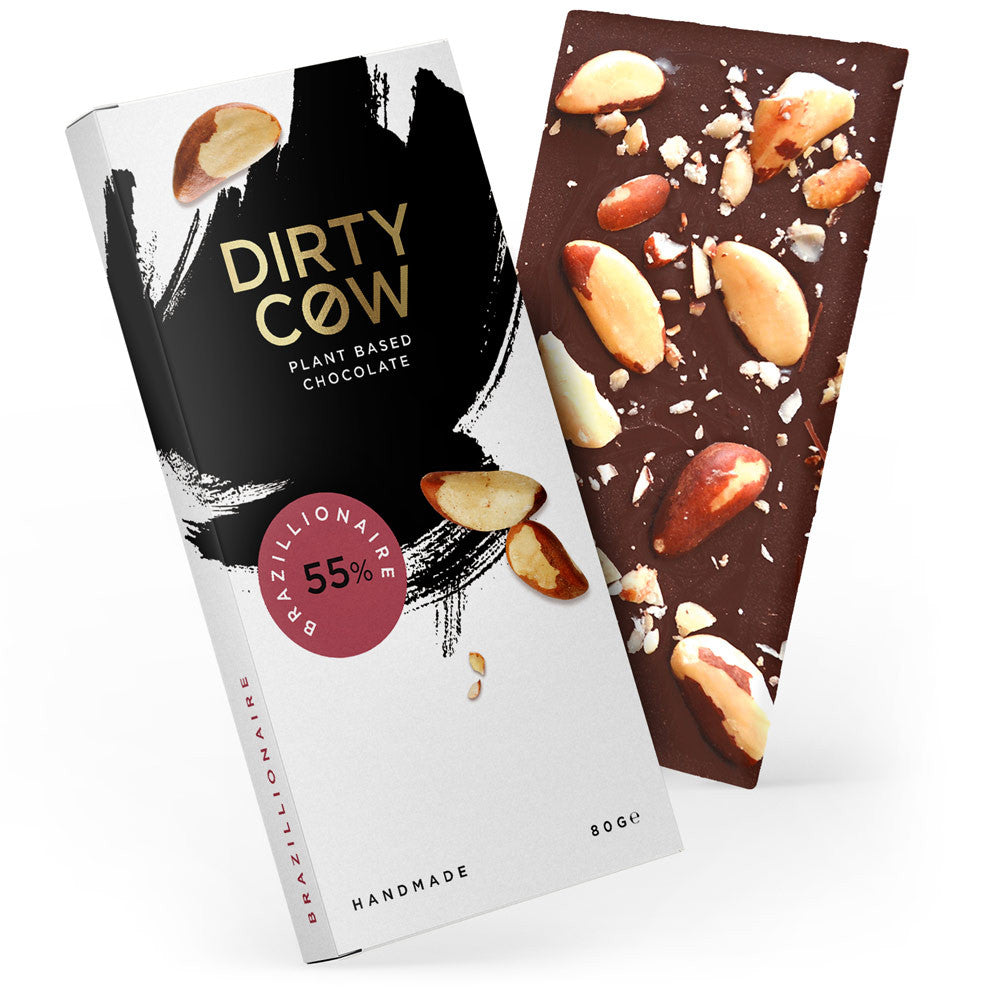 Brazillionaire Plant Based Chocolate Bar 80g by Dirty Cow