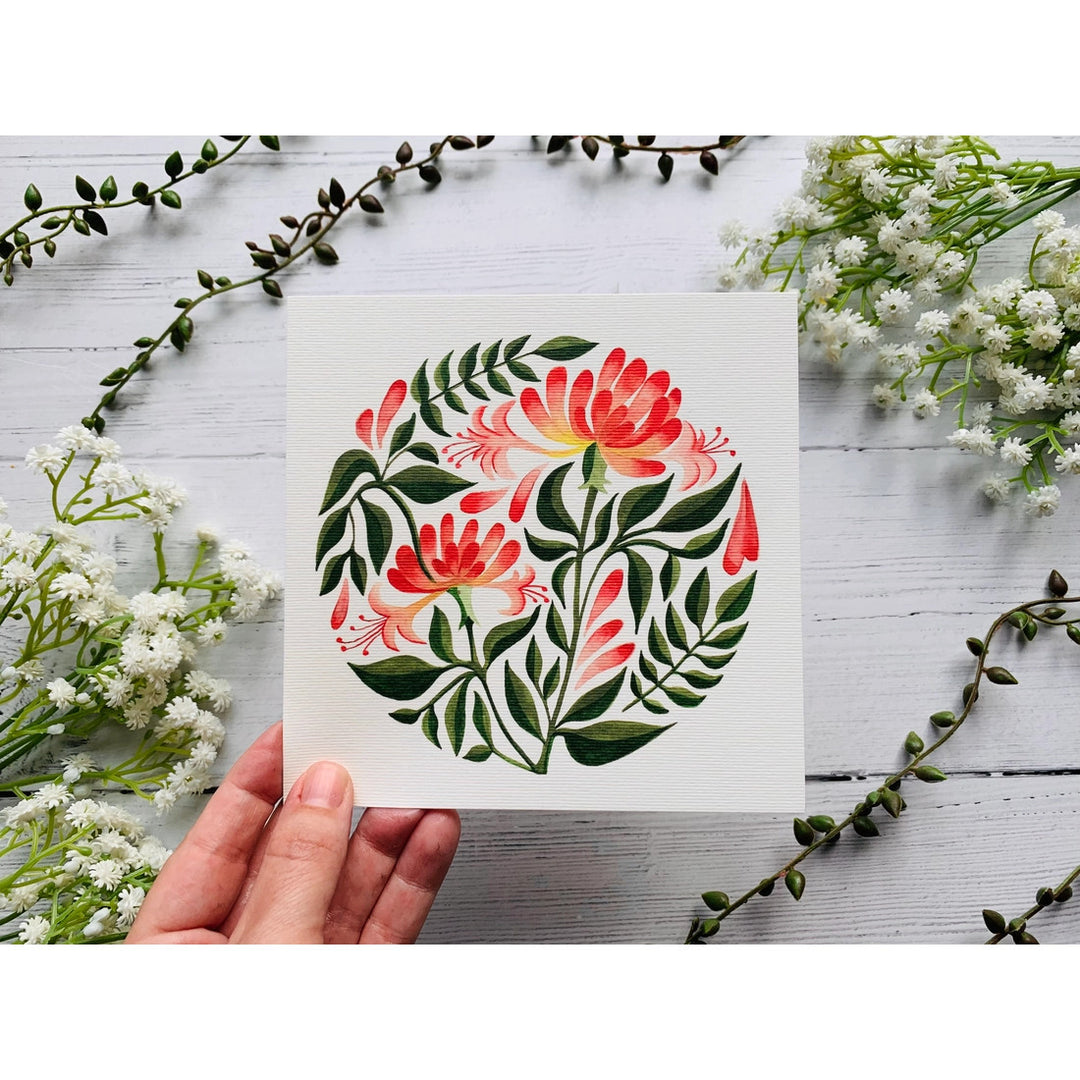 Honeysuckle Card by Becky Amelia