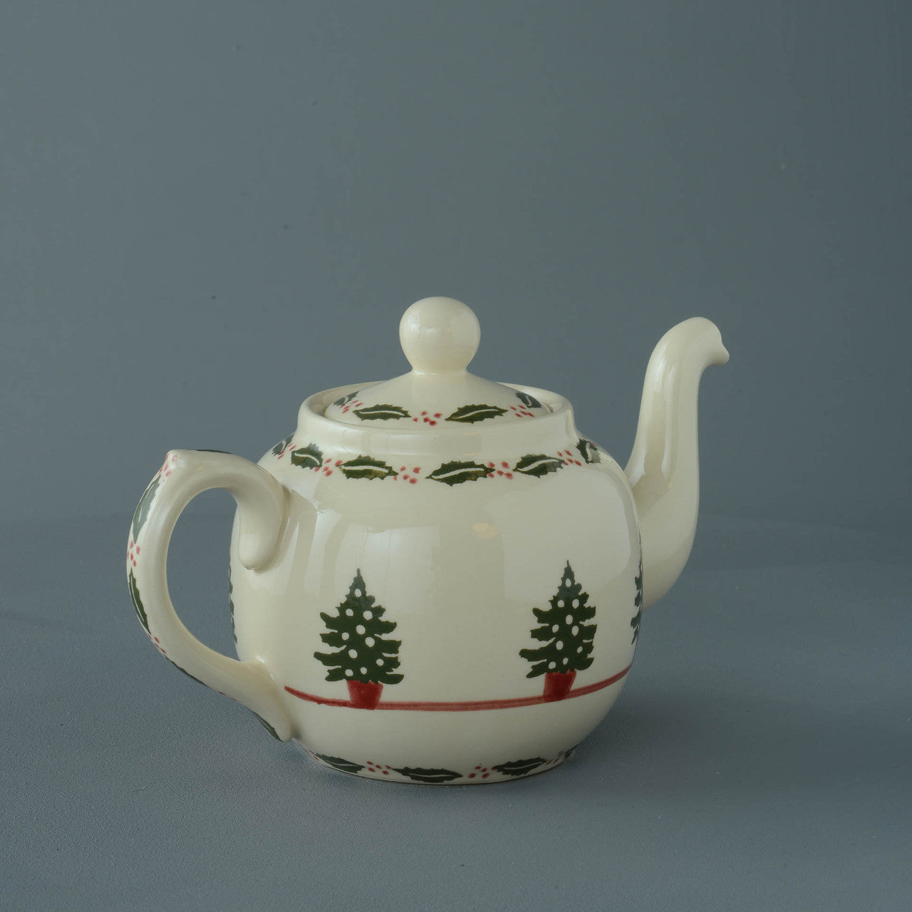 Brixton Pottery Christmas Tree handmade pottery 4 Cup teapot