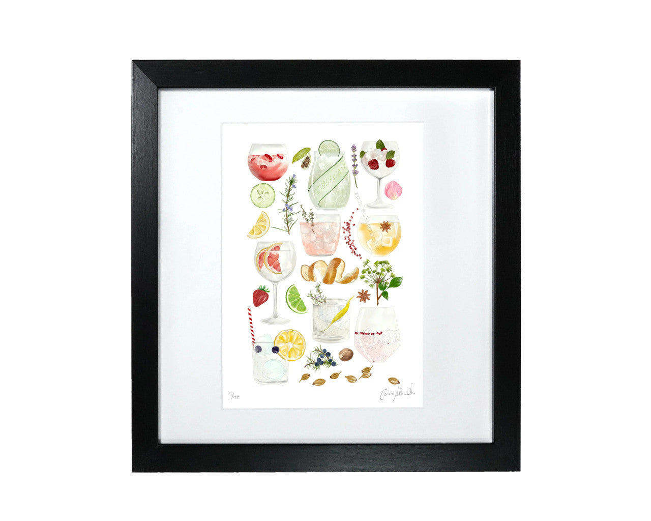 Gin & Tonic Print by Corinne Alexander