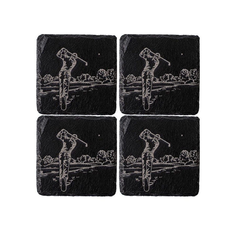 Golf - Set of 4 Slate Coasters