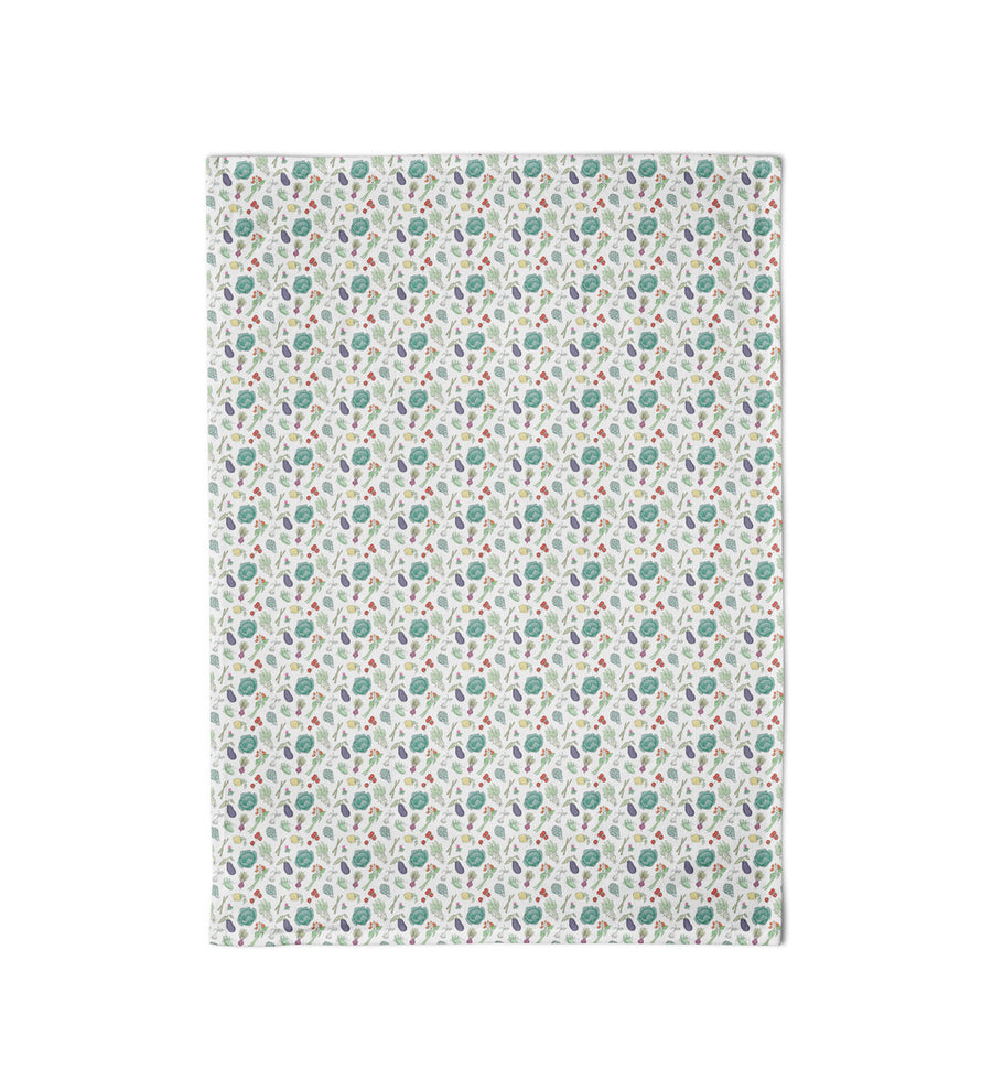 Emma Lawrence Rainbow of Vegetables Tea Towel