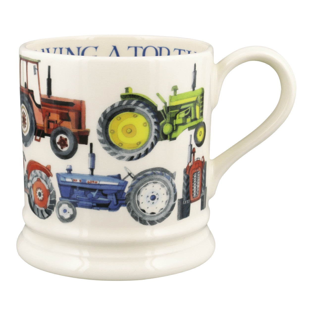 Emma Bridgewater Tractors Pint Mug. Handmade in England.
