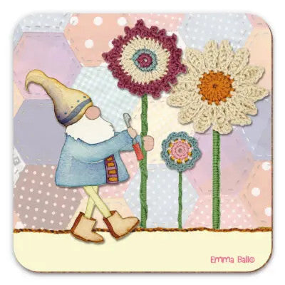 Crochet Gnomes Coaster from Emma Ball