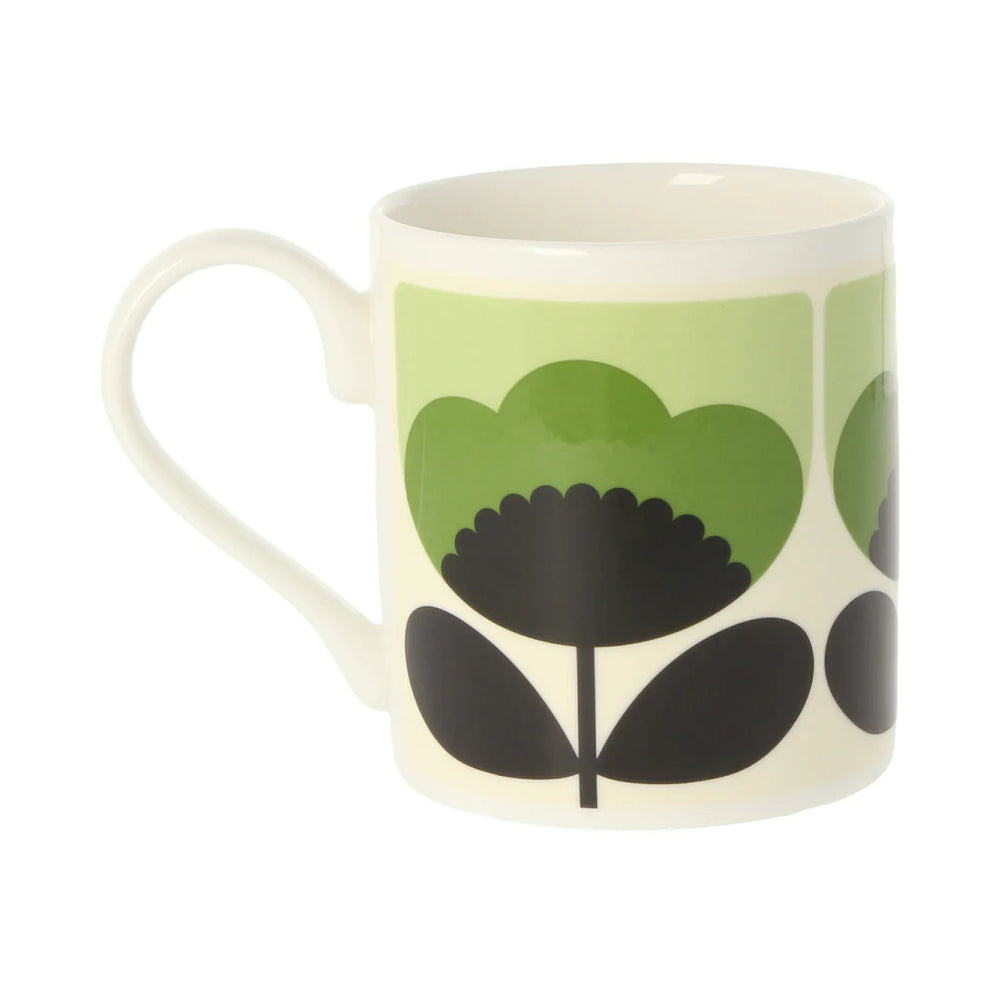 Spring Bloom Green Bone China Mug by Orla Kiely