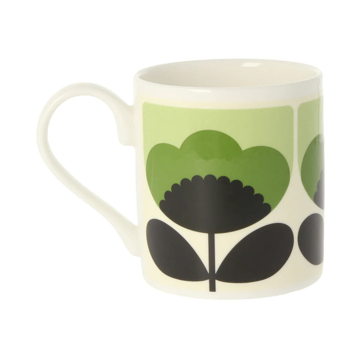 Spring Bloom Green Bone China Mug by Orla Kiely
