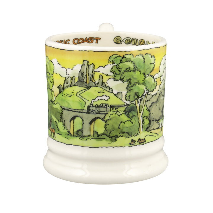 Emma Bridgewater Jurassic Coastline Half Pint Mug. Made in England