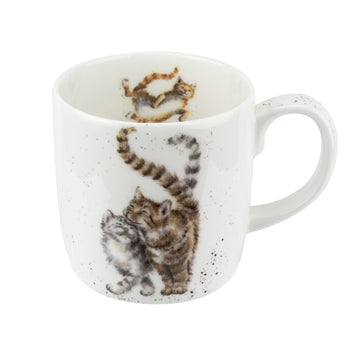 'Feline Fine' Bone China Mug from Wrendale Designs and Portmeirion Image