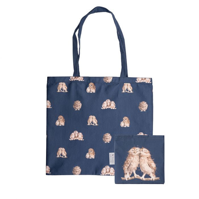 'Birds of a Feather' Owl Foldable Shopping Bag by Wrendale Designs