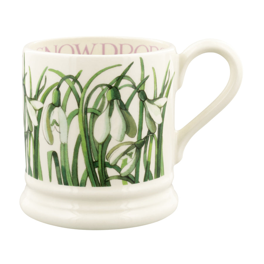 Emma Bridgewater Snowdrop hand made 1/2 pint Mug.