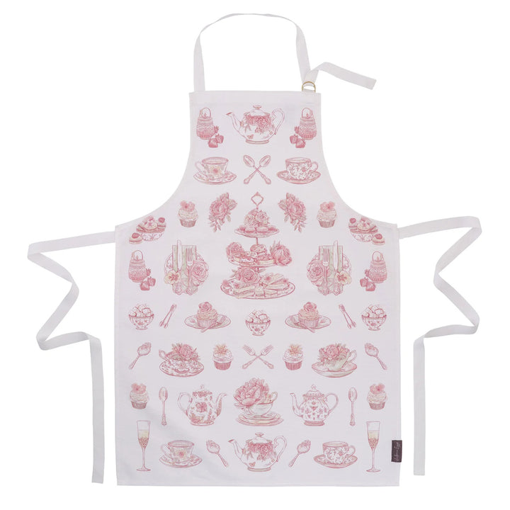 Afternoon Tea Apron by Victoria Eggs. Made in England.