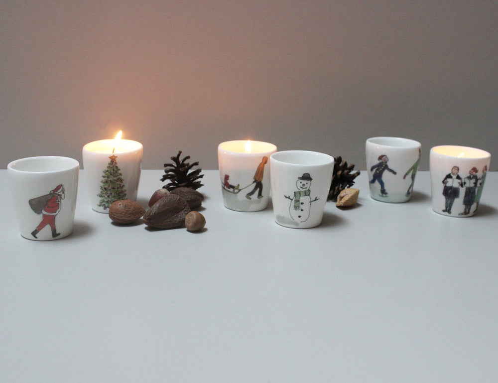 Jolly Carolers Small Cup/Eggcup by Helen Beard.