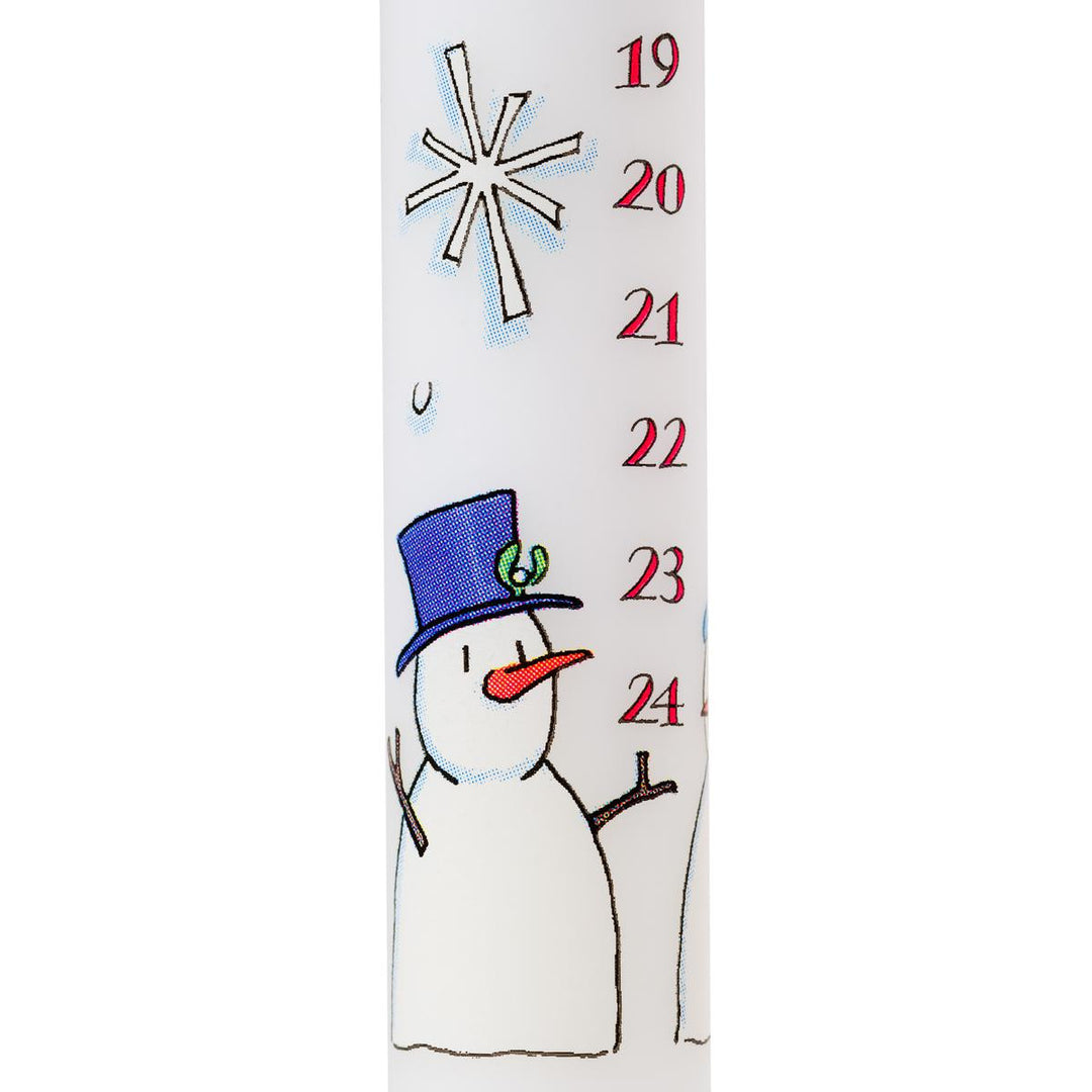 Alison Gardiner Snowmen Advent Candle