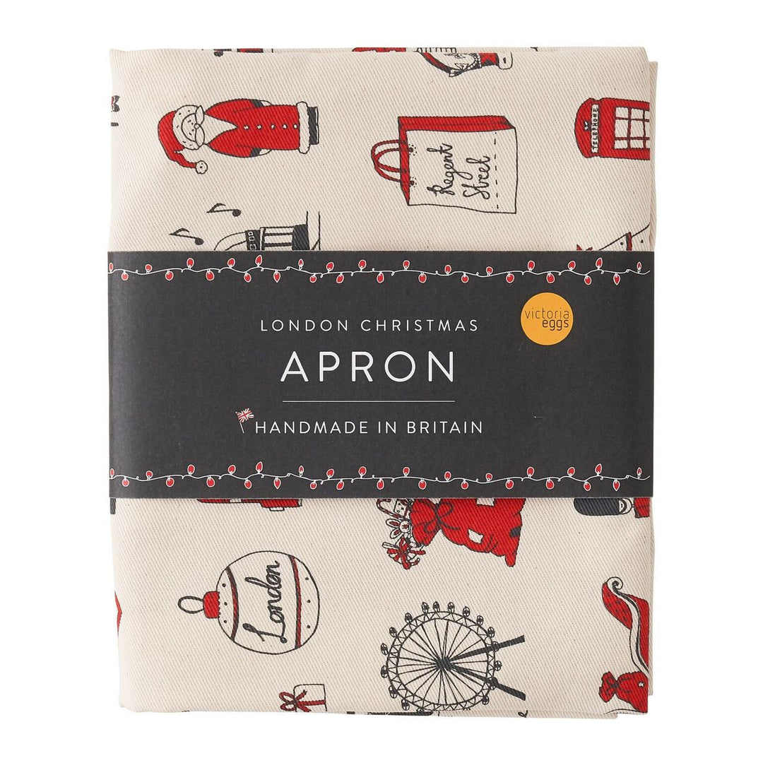 London Christmas Apron by Victoria Eggs.