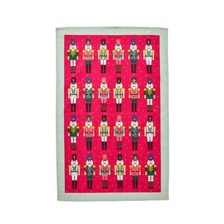 Nutcracker Parade Recycled Cotton Tea Towel.