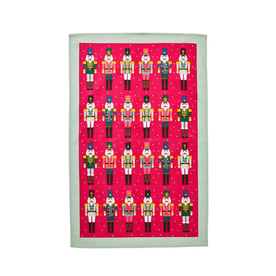 Nutcracker Parade Recycled Cotton Tea Towel.