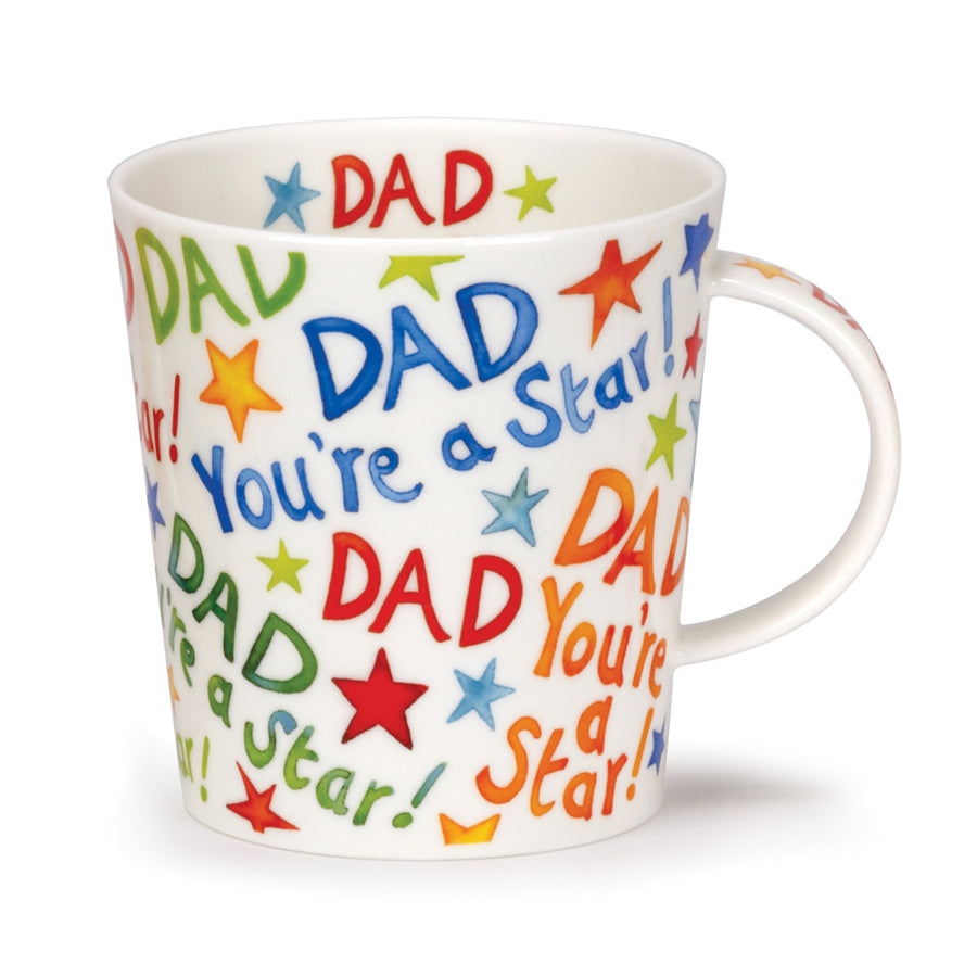 Mum You're a Star fine bone china mug  in Dunoon's Lomond Shape