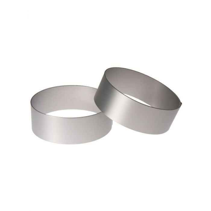 3.5 x 1.25 Inch Muffin/Crumpet Ring from Silverwood Bakeware. Handmade in the UK.