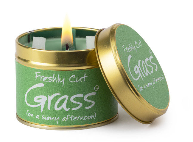 Freshly Cut Grass (on a Sunny Afternoon) Scented Candle from Lily-Flame. Handmade in England.