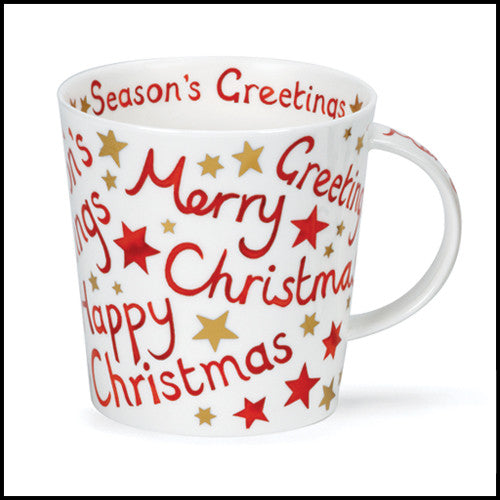 Bone China Dunoon Cairngorm Christmas Greetings mug
