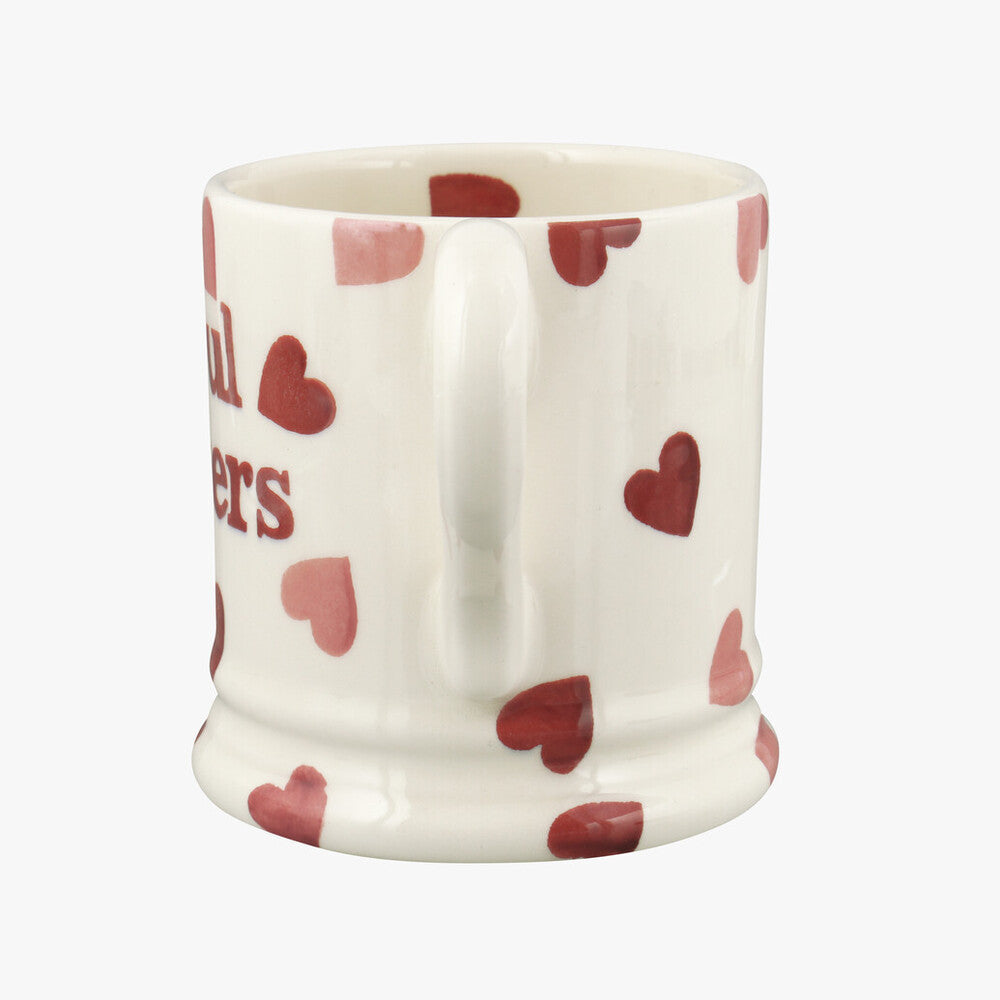 Pink Hearts Souls Sisters 1/2 pint mug by Emma Bridgewater