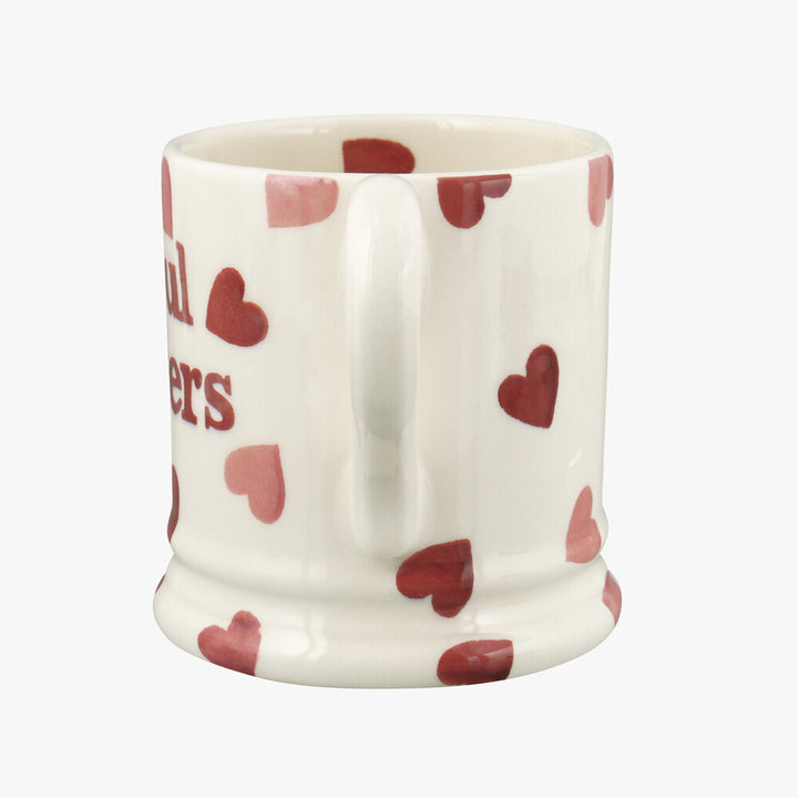 Pink Hearts Souls Sisters 1/2 pint mug by Emma Bridgewater