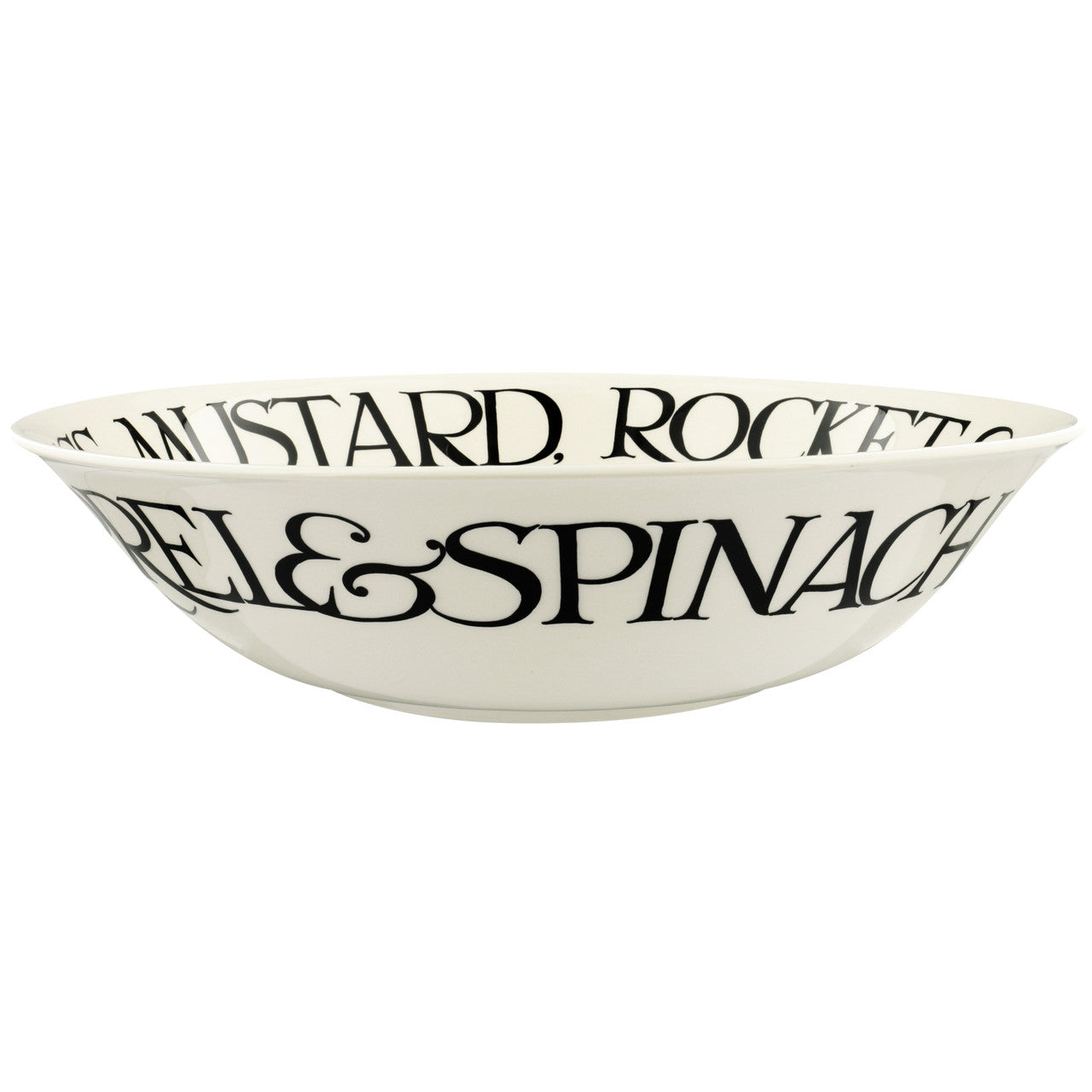 Emma Bridgewater Black Toast Mizuna Salad Large Dish