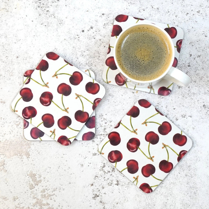 Cherry Coaster Set by Corinne Alexander