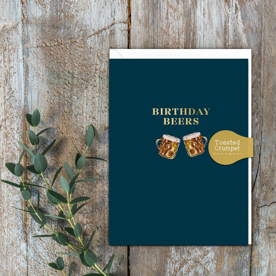 Birthday Beers Greetings Card