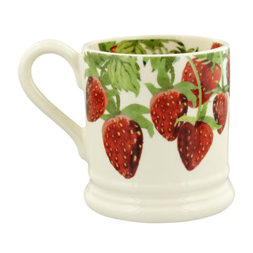 Emma Bridgewater Vegetable Garden Strawberries Half Pint Mug. Handmade in England.  Image