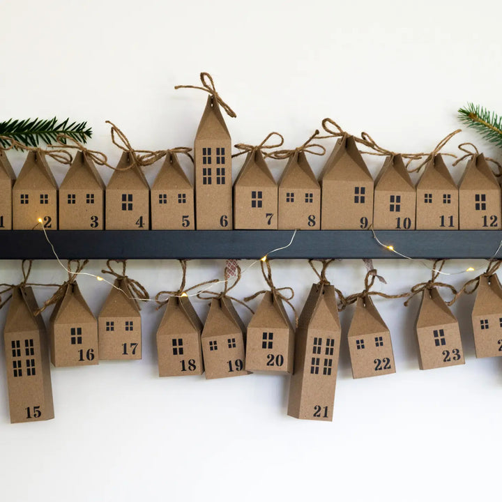 DIY Advent Calendar Houses Kit by Head in T' Clouds.