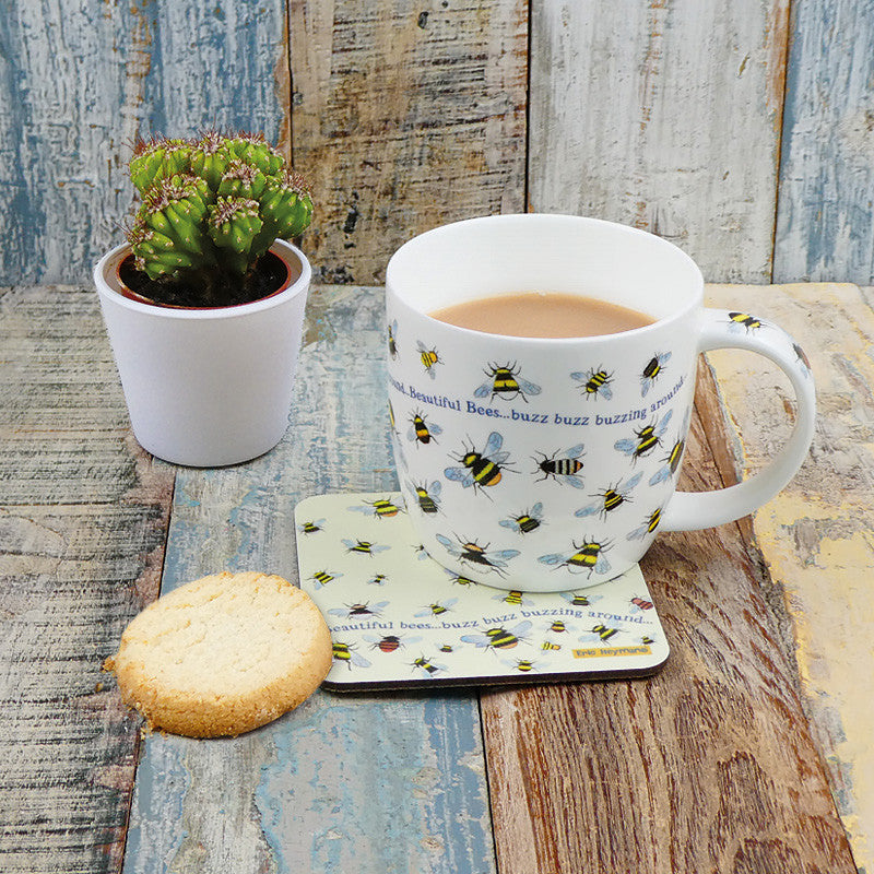 Emma Ball Bees Bone China Mug by Eric Heyman.