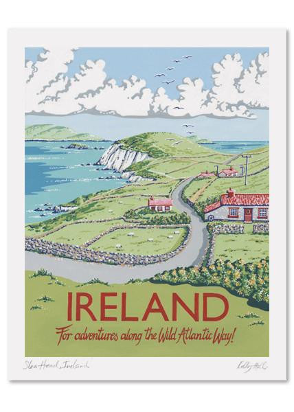 Kelly Hall Ireland Print. Printed in England.