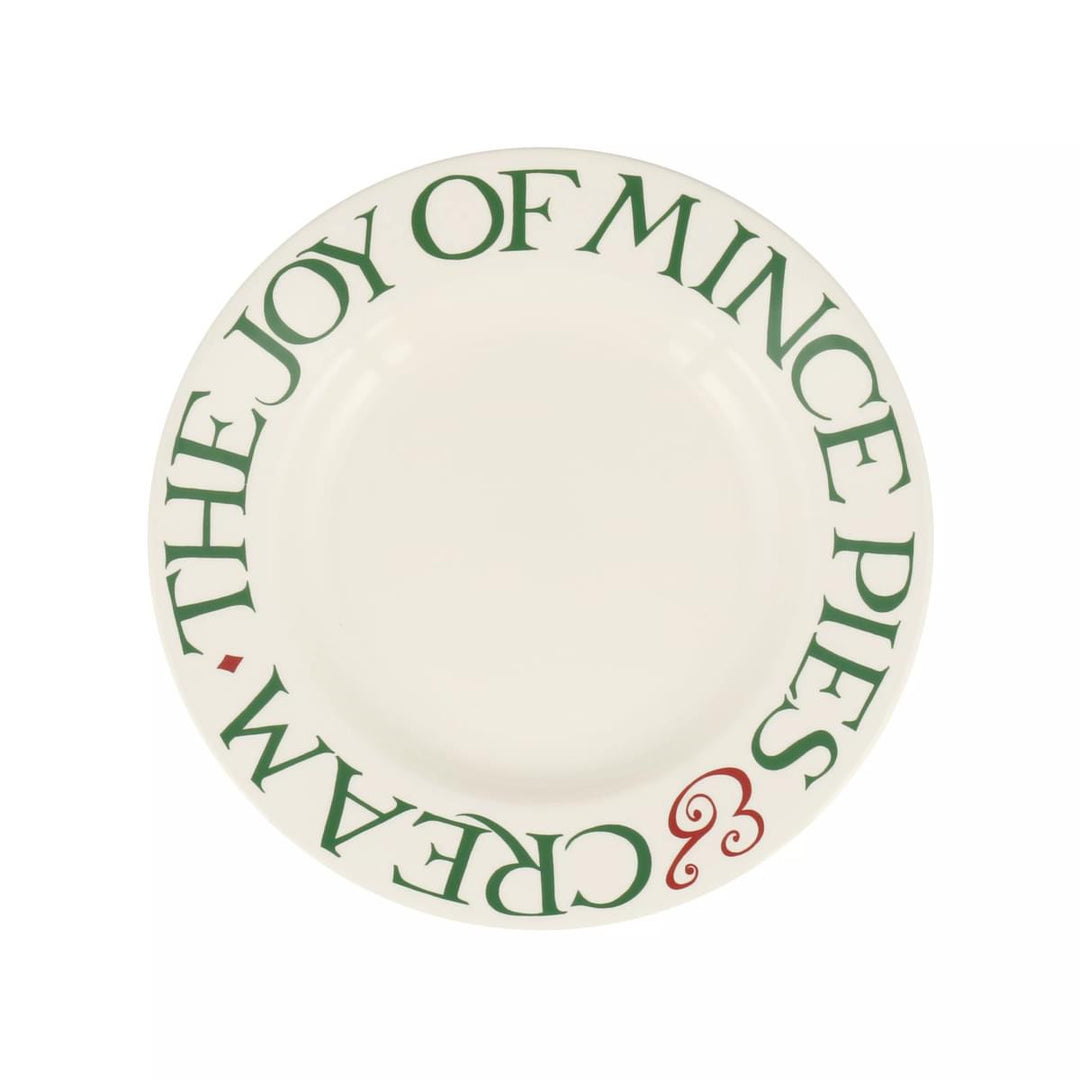 Christmas Toast Joy of Mince Pies 8 1/2 inch plate