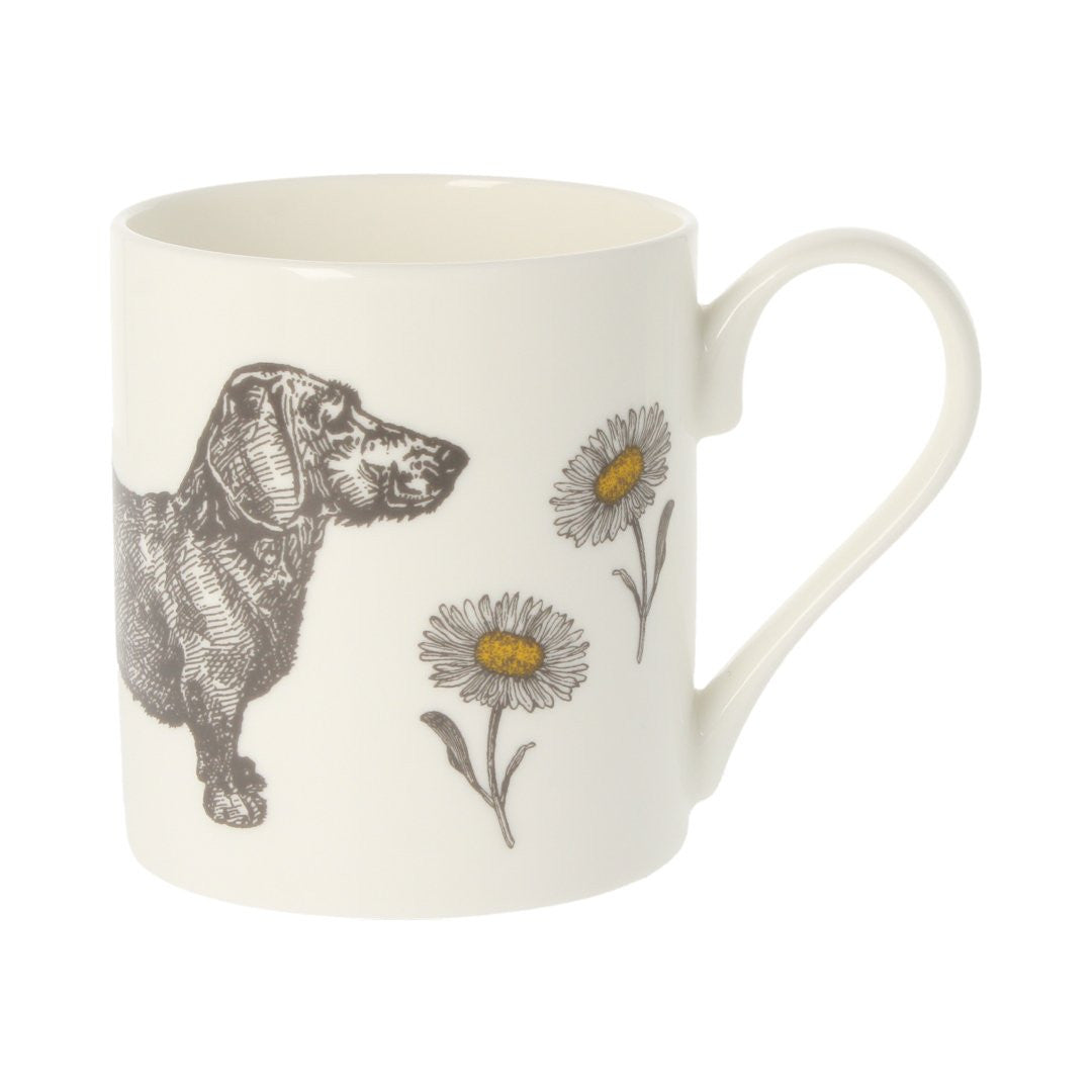 Dog & Daisy Bone China Mug from Thornback & Peel