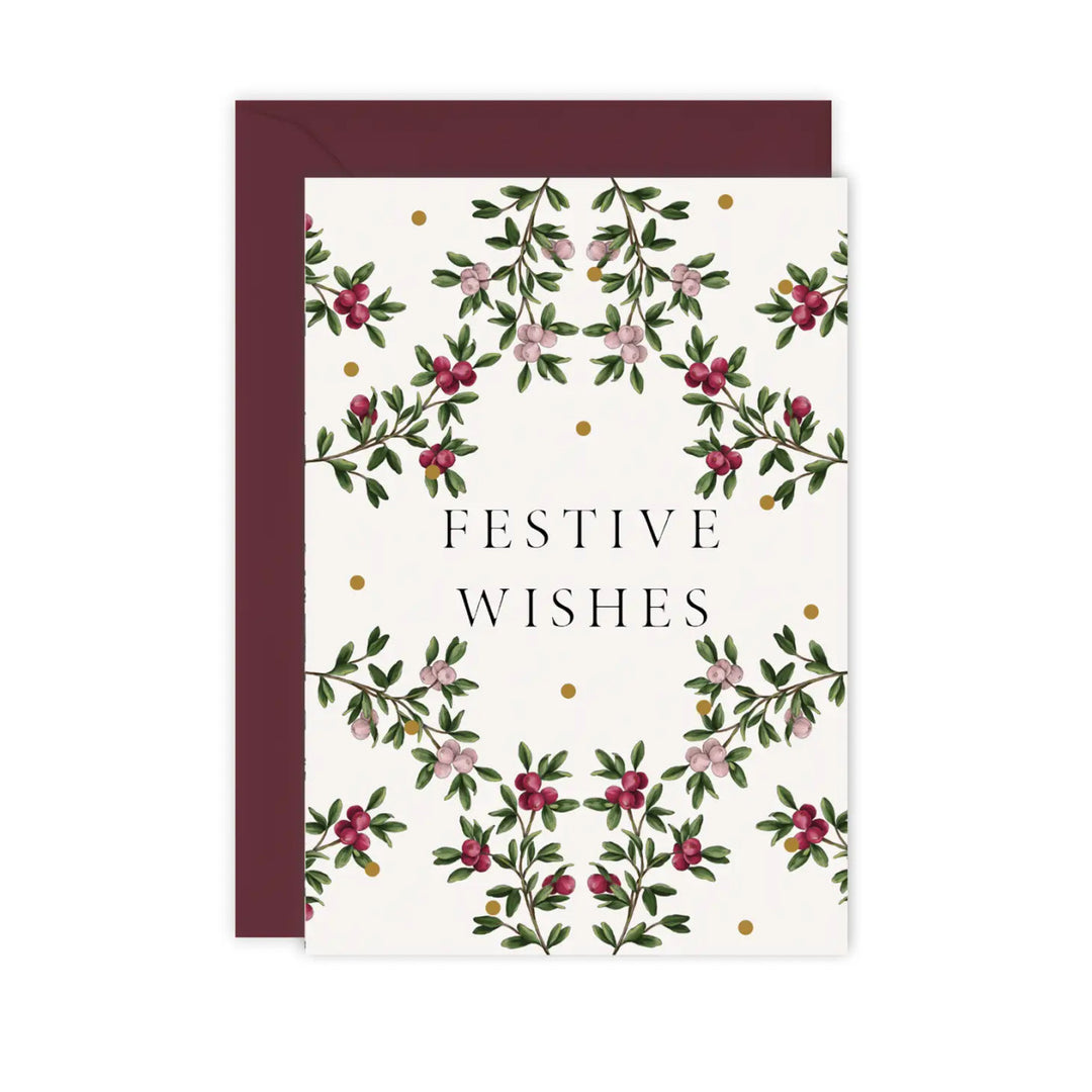 Festive Wishes - 'Merry Nouveau' Card