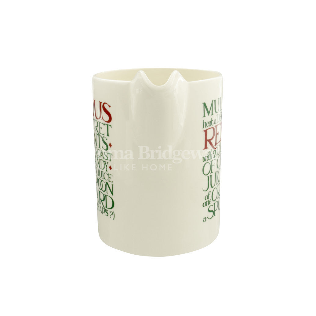 Emma Bridgewater Christmas Toast Straight-Sided Jug