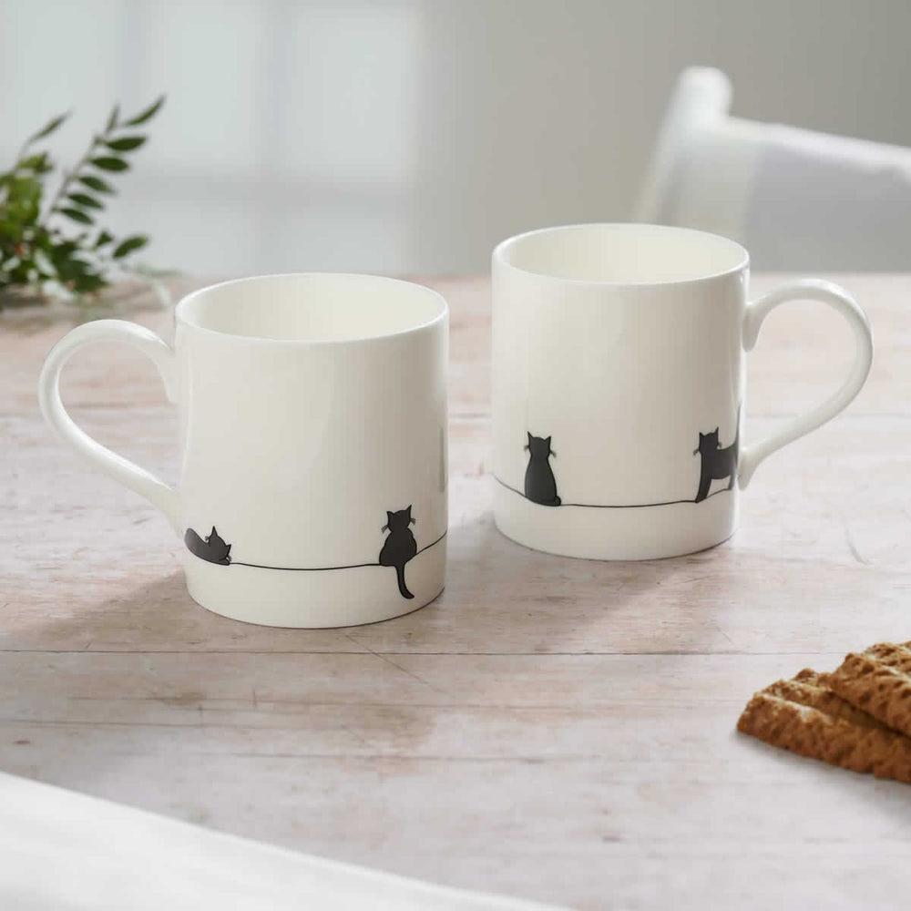 Large Cat Collection Bone China Mug by Jin Designs.