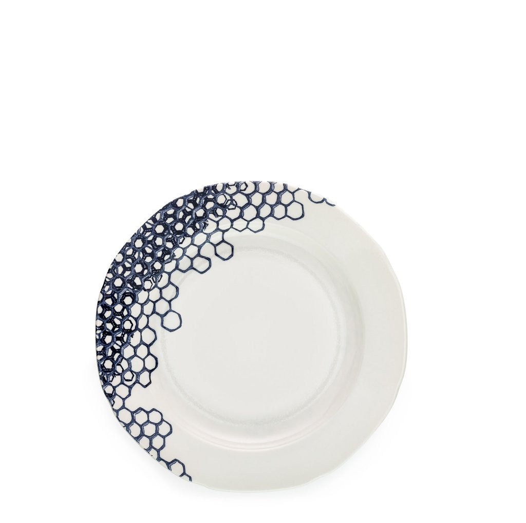 Burleigh Collection One Ink Blue Pollen Medium Plate - 8 1/2 inches