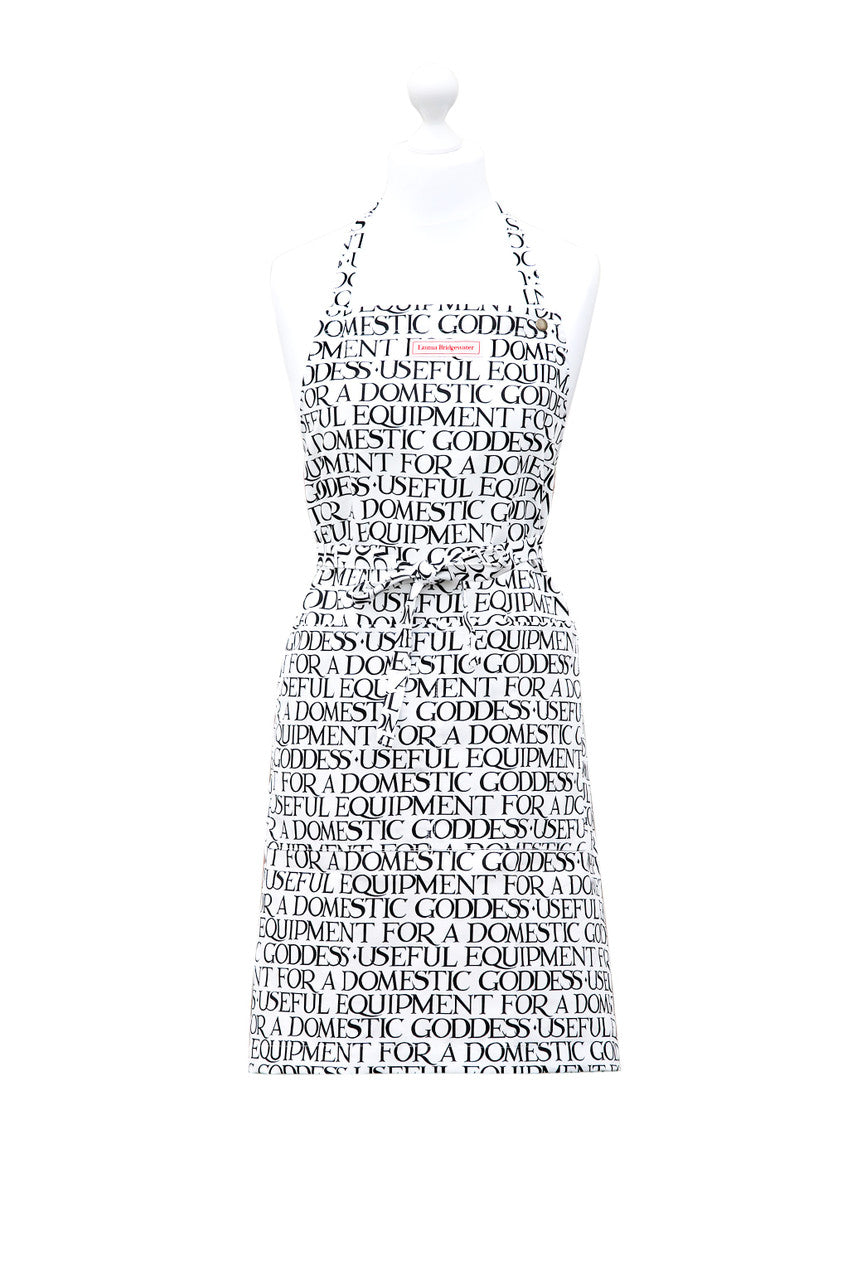 Black Toast Lettering Apron by emma Bridgewater