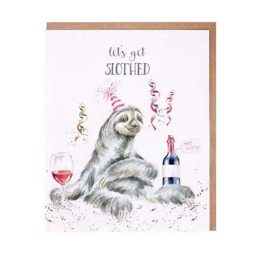 'Let's Get Slothed' by Hannah Dale for Wrendale Designs