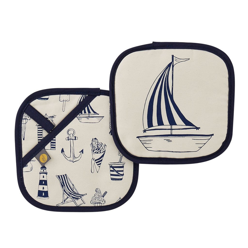 Nautical cotton pot grab from Victoria Eggs.