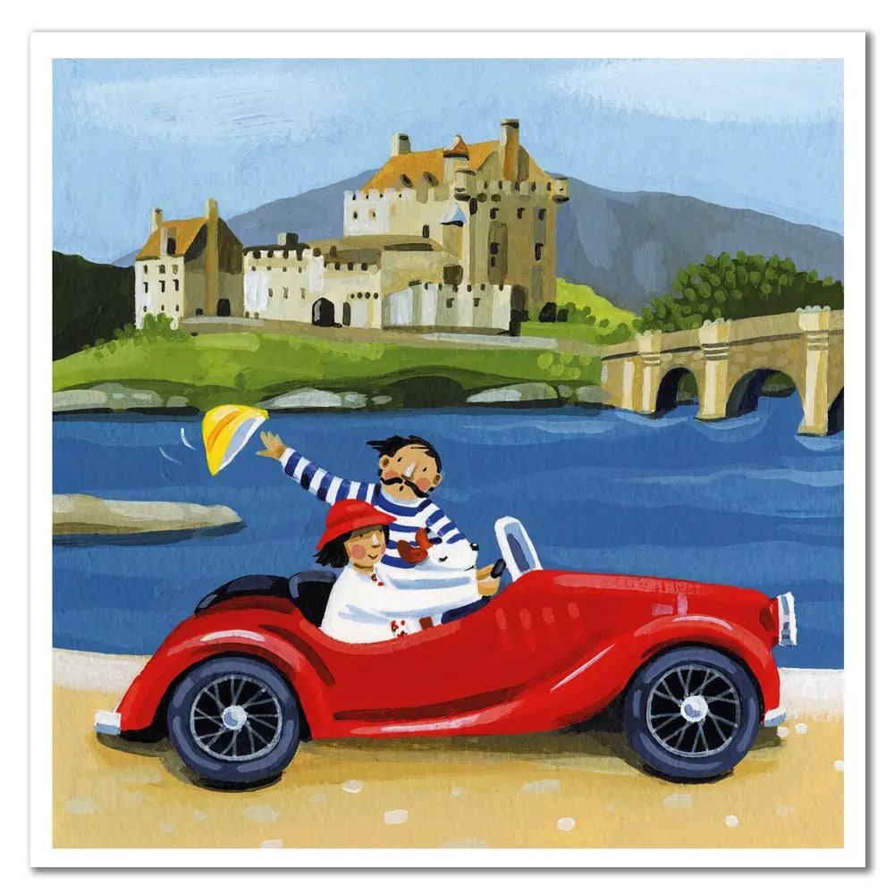 Eileen Donan Greetings card designed by Claire Henley for Emma Ball.
