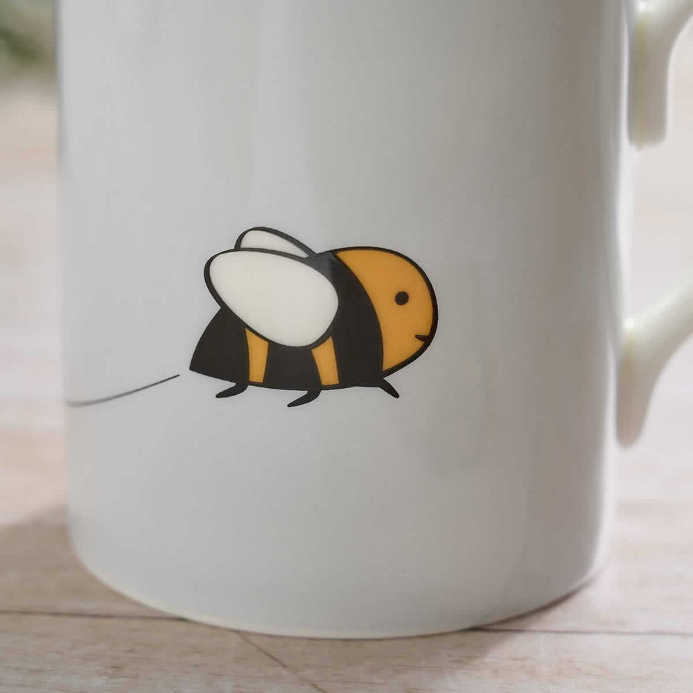 Bee Bone China Mug by Jin Designs.
