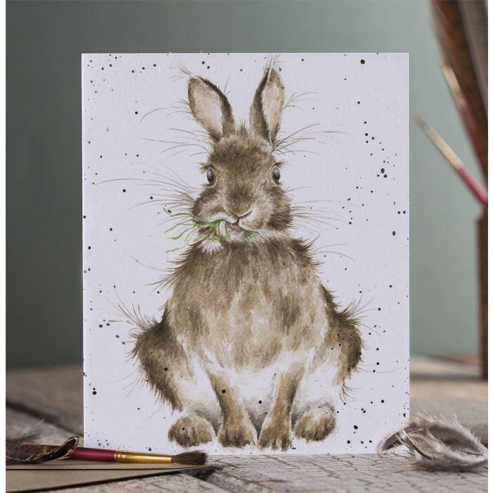 'Daisy' Rabbit Greetings Card