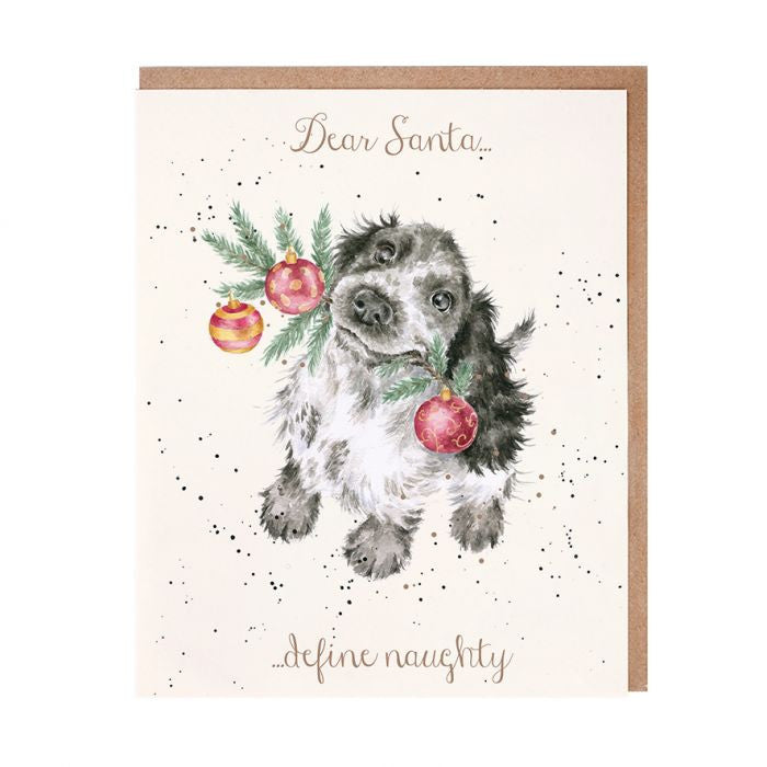 Dear Santa...Define Naughty Christmas Greetings Card