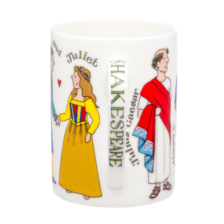 Alison Gardiner Bone China Shakespeare Characters mug boxed.