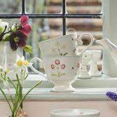 Susie Watson pottery Green Auricula Large Mug. 