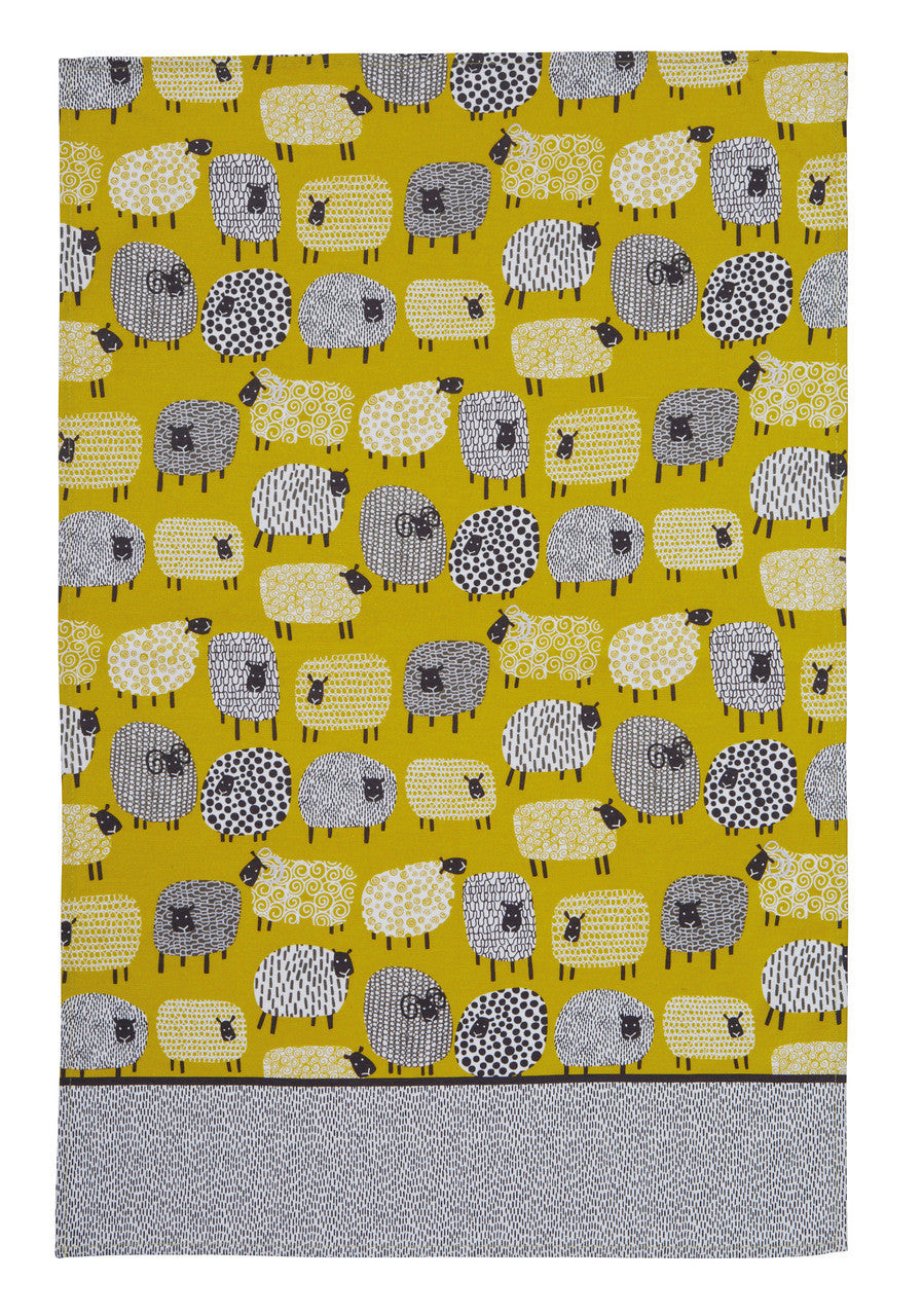 Dotty Sheep 100% Cotton Tea Towel from Ulster Weavers.